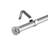Adjustable Length Curtain Rod 28"- 48" Heavy Duty Window Curtain Set with Small Cap Finial Brackets-1269039115