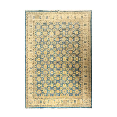Hand Knotted Wool Geometric Rug