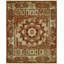 Wool Oriental Area Rug in Rust-907816232