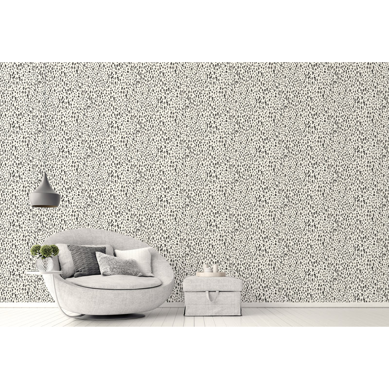 Orella Natural Fx 2 Leopard Design Wallpaper Roll, White