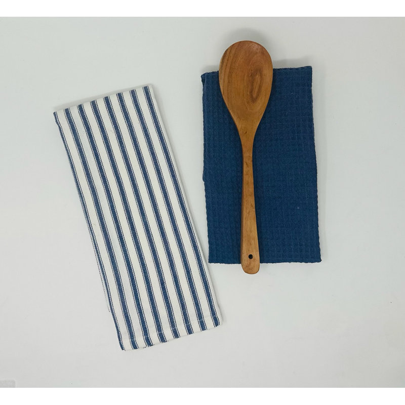 Torchon en coton rayé