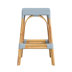Baby Blue/ Natural Rattan Frame