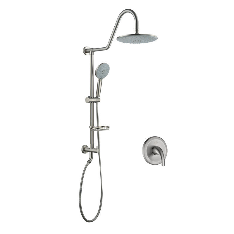 All-In-One Kit with Rough in-Valve, Brushed Nickel