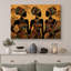Art de silhouette de femmes d'Afrique, images de salon, impression sur toile encadrée-130907236-130907240