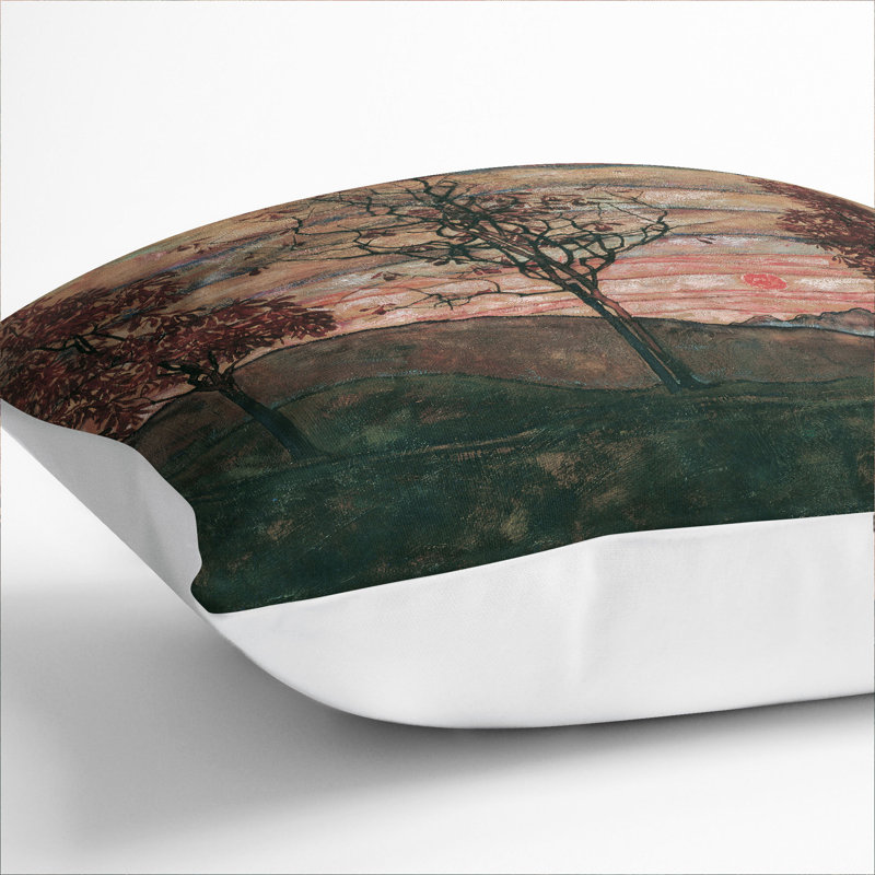 Four Trees Scatter Cushion, 55cm H x 55cm W x 20cm D, White