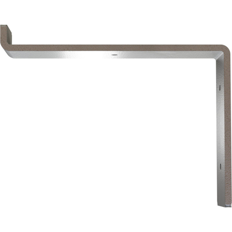 Support de tablette en acier, Argent martelé, H 6 po x l 2 po x P 8 po