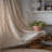 Rustic Floral  Semi Sheer Cotton Linen Blend  Drapes Curtain(2 Pieces)-1039522872