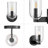 Hansley Wall Sconce with Clear Glass