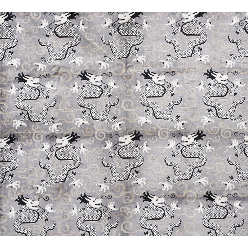 Tissu en velours Bixi, Argent