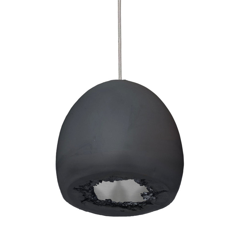 Geode 1 - Light Pendant, No, Black/Silver, Silver/Black