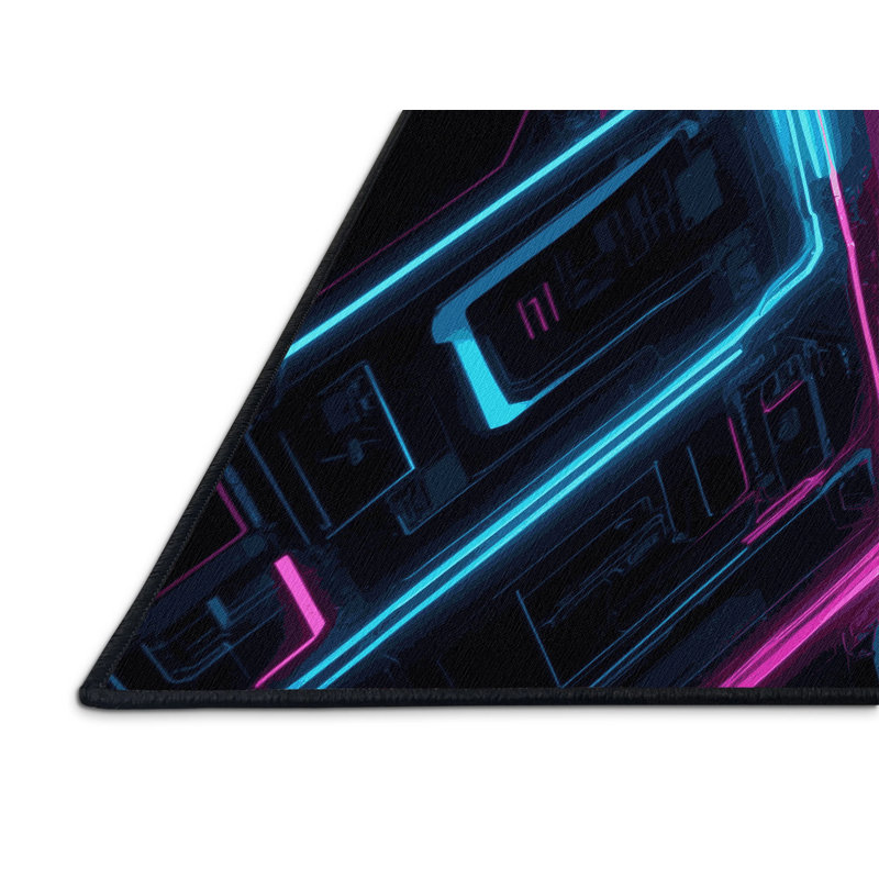 Chroma Dive Rug, Square 3'