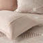 Housse de couette en coton Blush pour grand lit, géométrique, 2 taies décoratives assorties de couleur rose, motif géométrique-127368158
