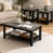 Plateau gris/ base noire