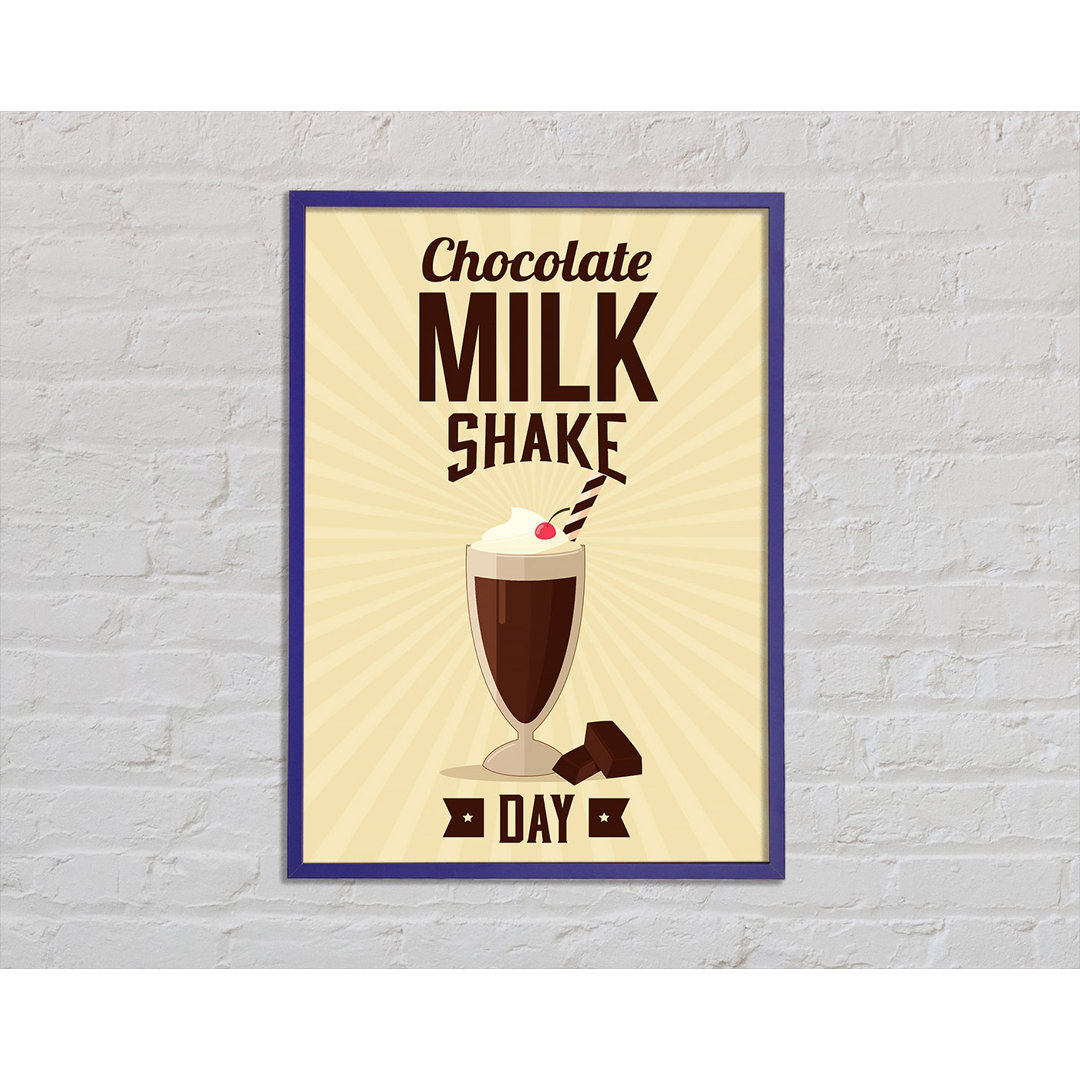 Chocolate Milk Shake Day Gerahmter Druck Wandkunst