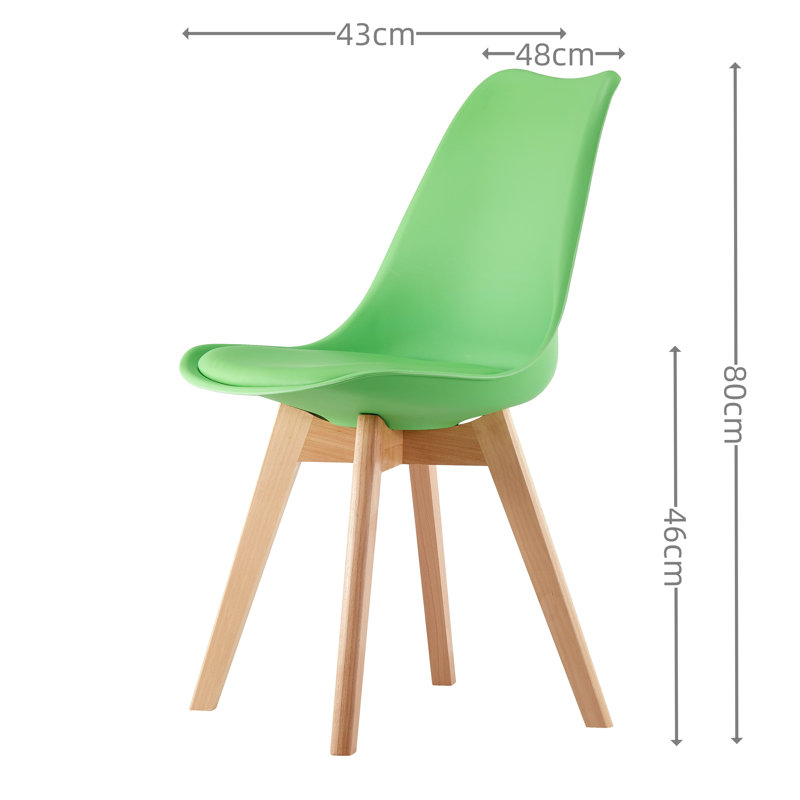 Knutsford Kitchen Dining Chair, Lime Green, 4