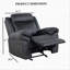 Fauteuil inclinable et oscillant de style transitionnel pour le salon