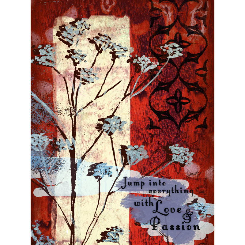 Belle inspiration - peinture sur toile tendue, H 32 po x l 24 po