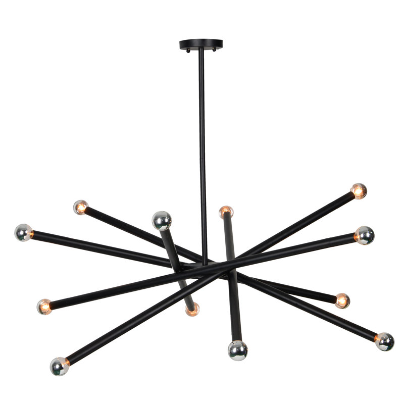 Ilwell 12 - Light Sputnik Modern Linear Chandelier
