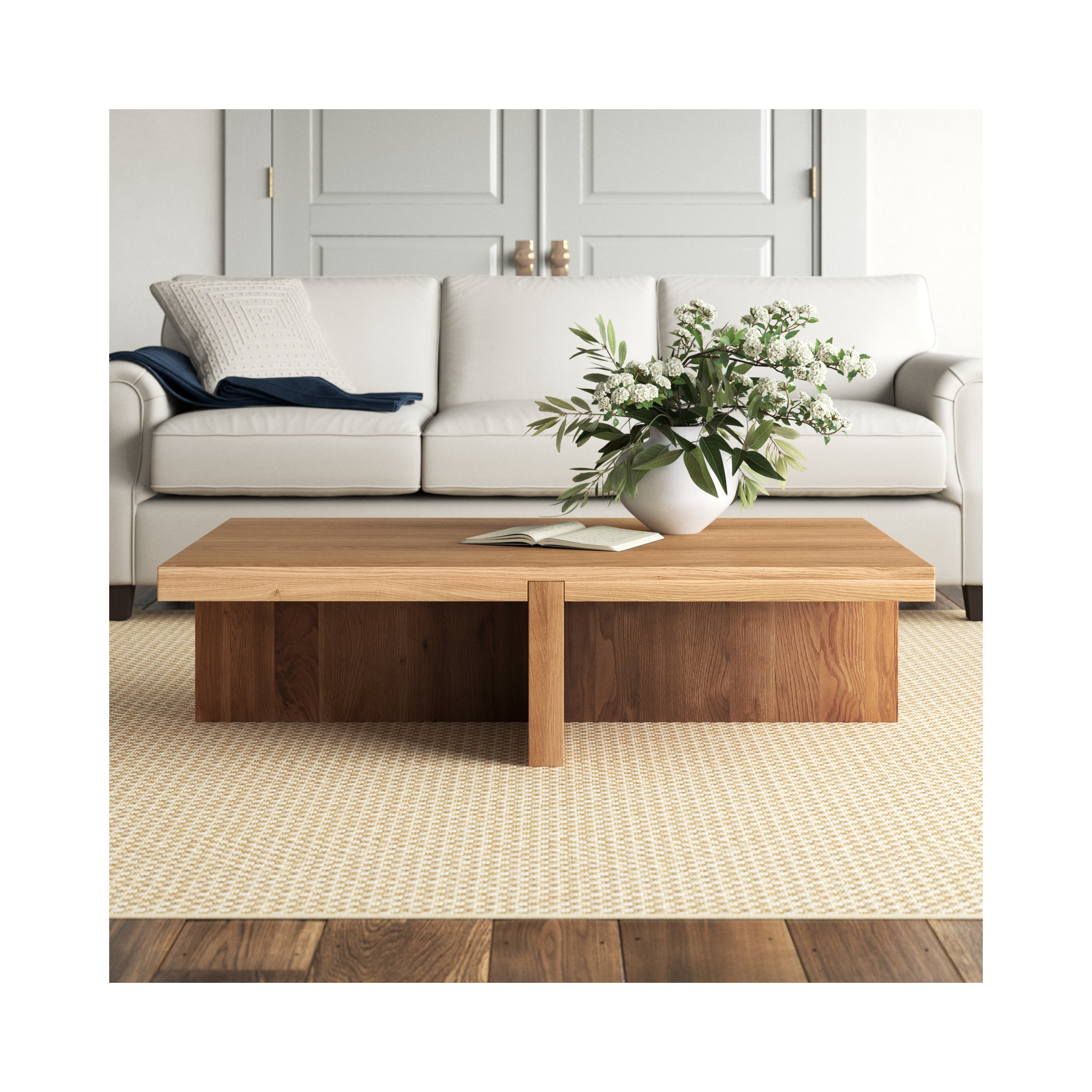 Wytheville Solid Wood Coffee Table, Natural