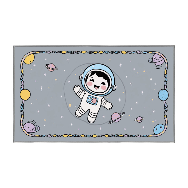 Tapis pour enfant Zoomie, Rectangulaire 7 pi x 10 pi
