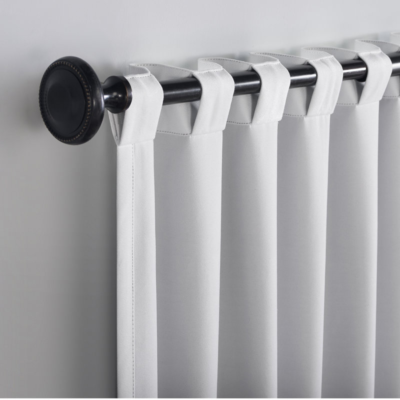Pearl Velvet 96" Blackout Back Tab Curtain Panel