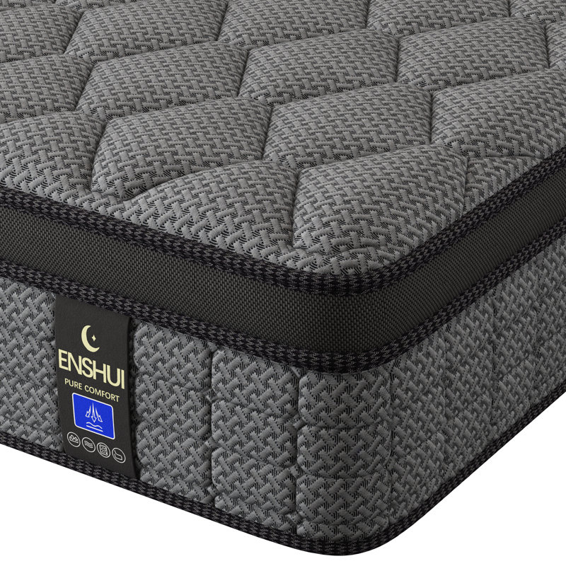 14" Medium Firm Hybrid Mattress - Gel Memory Foam & Pocket Spring, High-Airflow Cooling Design, 14", Full