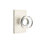 Passage Modern Disc Crystal Knob with Modern Rectangular Rose