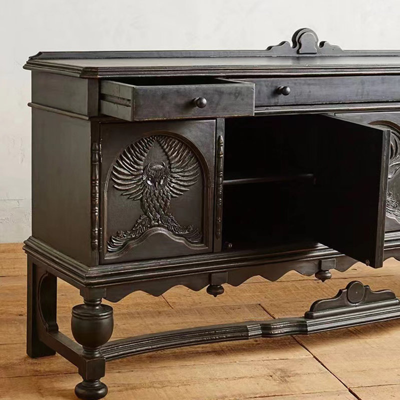 Buffet décoratif de style français de haute qualité, Gris