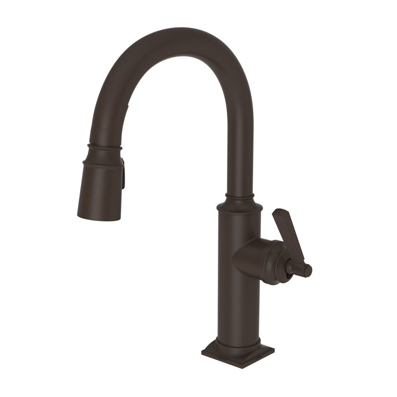 Adams Single Handle Pull Down Bar Faucet, Oil Rubbed Bronze