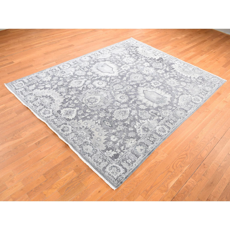 Tapis unique en laine nouvel âge 7 pi 9 po x 10 pi Terriance