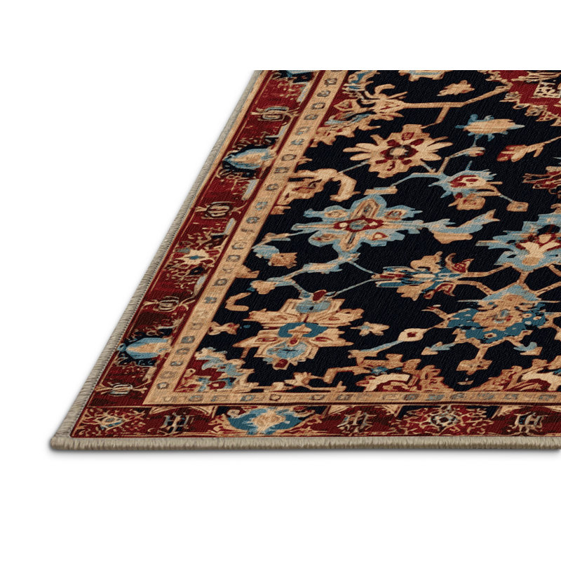 Machine Washable Turkish Beige Area Rug, Rectangle 2' x 3'