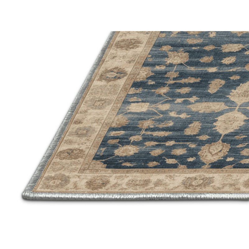 Tapis beige surteint lavable à la machine, Tapis de couloir 2 pi x 4 pi