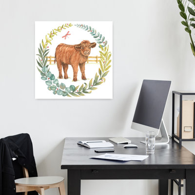 Art de la vache de bébé Highland