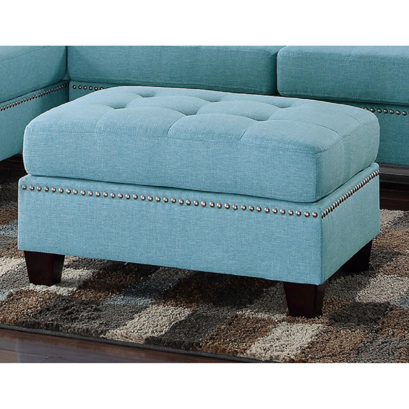 Canapé modulaire réversible 3 pièces Modern, Tissu bleu