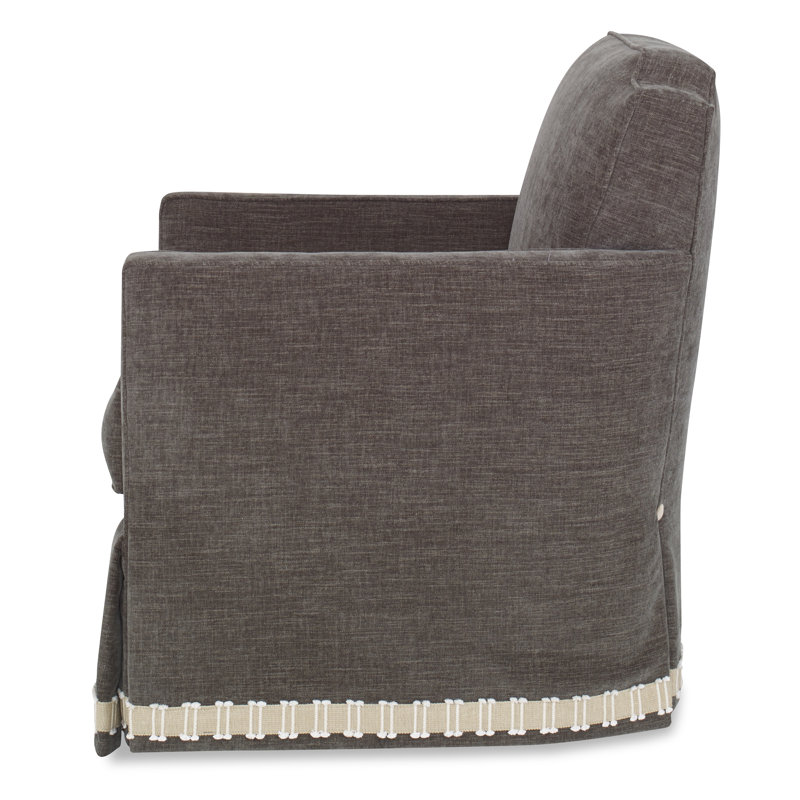 Elise Swivel Armchair, Margaret Mahogany Polyester Blend