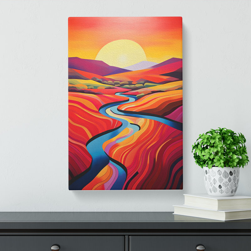Stream Colour Field - No Frame Print, 60cm H x 40cm W x 3cm D