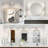 Modern Brushed Nickel LED Bathroom Vanity Lighting Fixtures Over Mirror 24 Inch 18W Dimmable 4000K-386179519