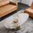 Simple creative rock plate coffee table