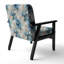 Chaise avec accoudoirs rembourrée bohémienne et éclectique Ethereal