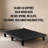 Knickerbocker emBrace 360 Platform Bed Frame | Strongest Bed Available, Motion and Sound Free, Made in USA, Frame Only | Brown, Cal King-582542549-582542511