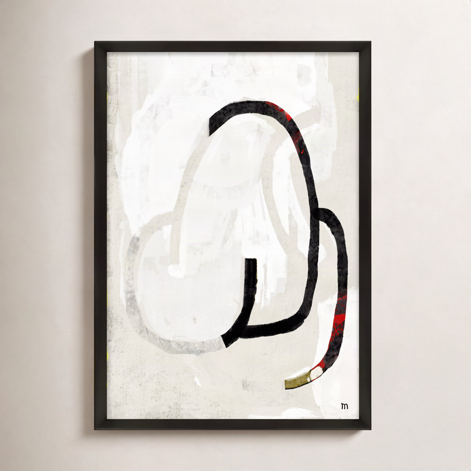 Unfinished by StudioM, Black, 25" H x 17.5" W x 1.25" D