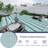 Aoodor 3-Piece 63" Metal Outdoor Patio Dining Set with Rectangular Table and Benches-1402230104