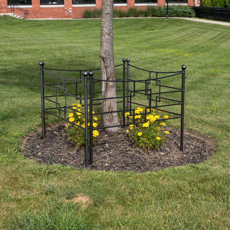 31.5'' H x 36'' W Graphite Metal Fencing Kits