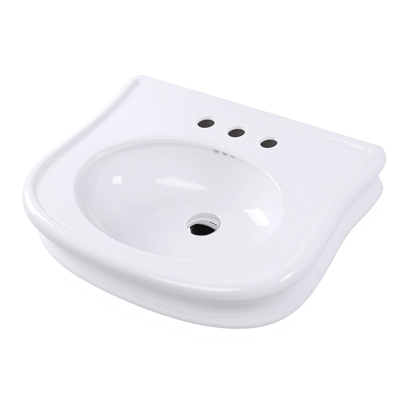 Lirico H251 Pedestal Sink, 8" Centers