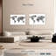Carte du monde Aliaz BW Stripes-107708885