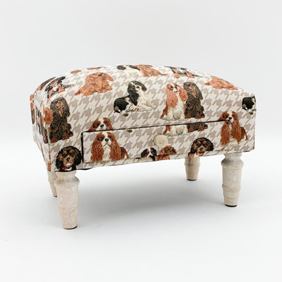 Solid + Manufactured Wood Accent Stool