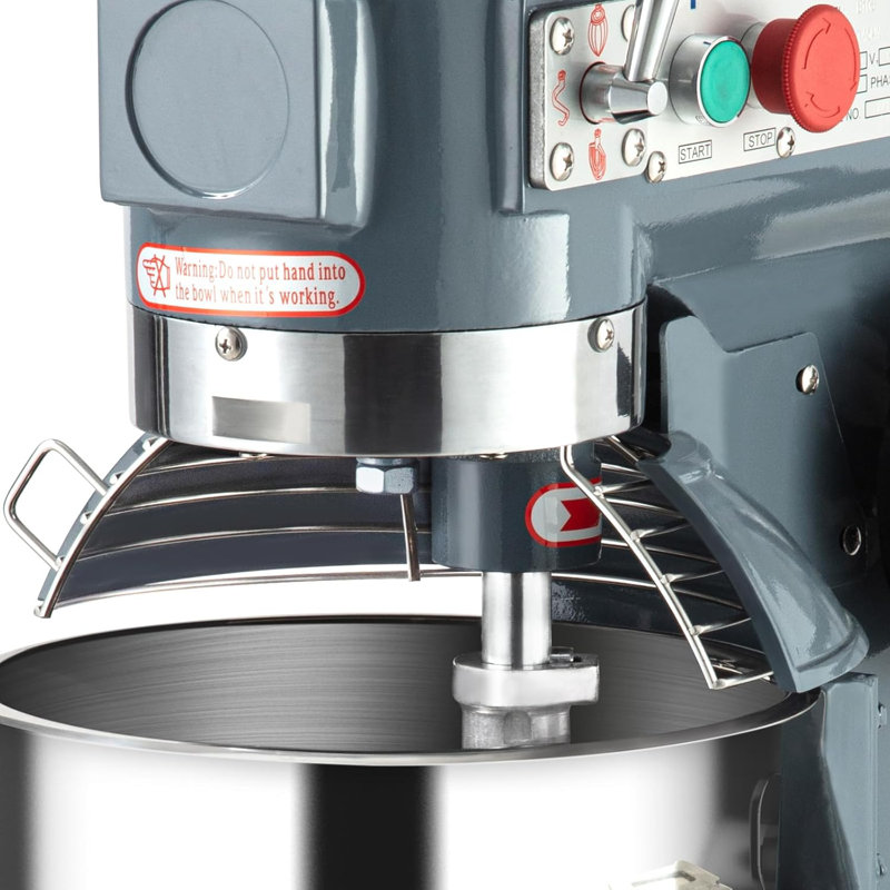 5QT Commercial Food Mixer with Timing Function 600W 3 Speeds Adjustable, Stainless Steel Bowl Stand Mixer With Safety Guard Electric Stand Mixer for School Bakery Restaurant Pizzeria