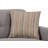 Polyester Blend Fabric With Quilted Structure, High-Density Foam Padding & 2 Throw Pillows