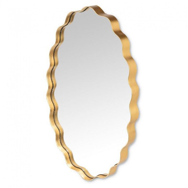 Scallop Edge Oval Mirror