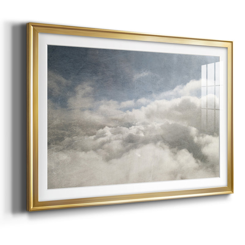 «From Above I», reproduction d'art encadrée, H 15 po x l 21 po x P 1,5 po, Or